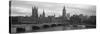 Westminster Bridge, Big Ben, Houses of Parliament, Westminster, London, England-null-Stretched Canvas