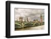 Westminster Bridge Big Ben UK-null-Framed Art Print