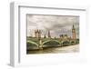 Westminster Bridge Big Ben UK-null-Framed Art Print