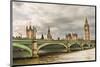 Westminster Bridge Big Ben UK-null-Mounted Art Print
