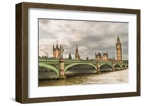 Westminster Bridge Big Ben UK-null-Framed Art Print