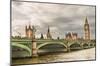 Westminster Bridge Big Ben UK-null-Mounted Art Print