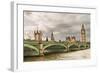 Westminster Bridge Big Ben UK-null-Framed Art Print