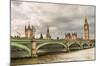 Westminster Bridge Big Ben UK-null-Mounted Art Print