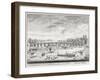 Westminster Bridge - Boats Arriving at Parliament for the Swearing in of Sir John Barnard-Canaletto-Framed Giclee Print