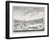 Westminster Bridge - Boats Arriving at Parliament for the Swearing in of Sir John Barnard-Canaletto-Framed Giclee Print