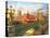 Westminster Bridge Buses-Dominic Davison-Stretched Canvas