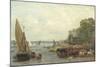 Westminster Bridge, C.1820-30-Frederick Nash-Mounted Giclee Print