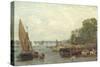 Westminster Bridge, C.1820-30-Frederick Nash-Stretched Canvas