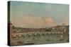 'Westminster Bridge', c1746-Canaletto-Stretched Canvas