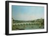 Westminster Bridge from the North with Lambeth Palace in Distance-Canaletto-Framed Giclee Print