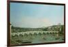 Westminster Bridge from the North with Lambeth Palace in Distance-Canaletto-Framed Giclee Print