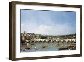 Westminster Bridge from the North-Canaletto-Framed Art Print