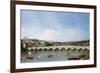 Westminster Bridge from the North-Canaletto-Framed Premium Giclee Print