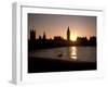 Westminster Bridge, Houses of Parliament, and Big Ben, UNESCO World Heritage Site, London, England-Sara Erith-Framed Photographic Print