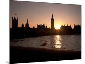 Westminster Bridge, Houses of Parliament, and Big Ben, UNESCO World Heritage Site, London, England-Sara Erith-Mounted Photographic Print