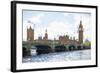 Westminster Bridge - In the Style of Oil Painting-Philippe Hugonnard-Framed Giclee Print