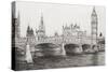 Westminster Bridge, London, UK-Vincent Booth-Stretched Canvas