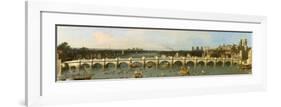 Westminster Bridge, London-Antonio Canaletto-Framed Premium Giclee Print