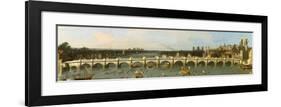 Westminster Bridge, London-Antonio Canaletto-Framed Premium Giclee Print