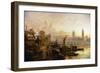 Westminster Bridge, London-Claude T. Stanfield Moore-Framed Giclee Print