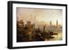 Westminster Bridge, London-Claude T. Stanfield Moore-Framed Giclee Print