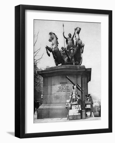 Westminster Bridge Monument, London, 1926-1927-McLeish-Framed Giclee Print