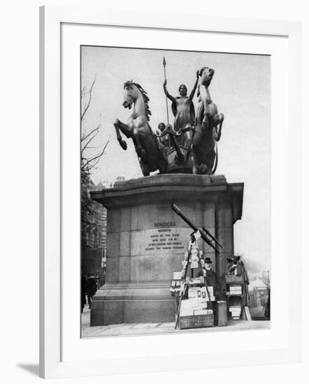 Westminster Bridge Monument, London, 1926-1927-McLeish-Framed Giclee Print