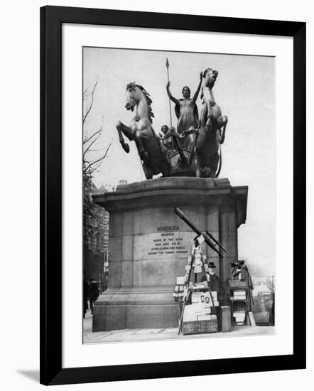 Westminster Bridge Monument, London, 1926-1927-McLeish-Framed Giclee Print