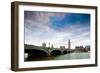 Westminster Bridge over the Thames with the Big Ben and the City of Westminster on the Background-Felipe Rodriguez-Framed Photographic Print