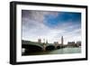 Westminster Bridge over the Thames with the Big Ben and the City of Westminster on the Background-Felipe Rodriguez-Framed Photographic Print