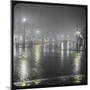 Westminster Bridge Street by Night-null-Mounted Photographic Print