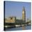 Westminster Bridge, the River Thames, Big Ben and the Houses of Parliament, London, England, UK-Roy Rainford-Stretched Canvas