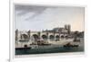 Westminster Bridge, Westminster Abbey and Westminster Hall, London, 1789-Joseph Constantine Stadler-Framed Giclee Print