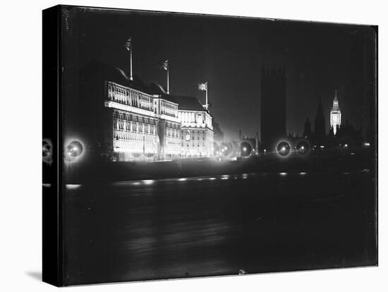 Westminster by Night-null-Stretched Canvas