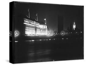 Westminster by Night-null-Stretched Canvas
