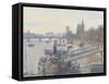 Westminster from Hungerford Bridge, 2010-Julian Barrow-Framed Stretched Canvas