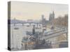 Westminster from Hungerford Bridge, 2010-Julian Barrow-Stretched Canvas