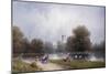 Westminster from St. James's Park-Carlo Bossoli-Mounted Giclee Print
