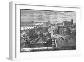 Westminster from the Roof of Whitehall, 1807-null-Framed Giclee Print