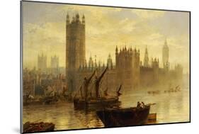 Westminster from the Thames-Claude T. Stanfield Moore-Mounted Giclee Print