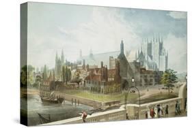 Westminster Hall and Abbey, Engraved by Daniel Havell-John Gendall-Stretched Canvas