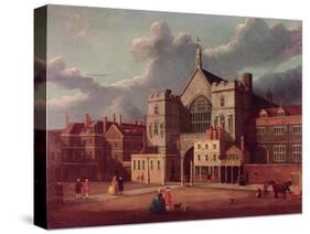 Westminster Hall and New Palace Yard-Thomas Sandby-Stretched Canvas