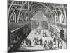 Westminster Hall, the First Day of Term, a Satirical Poem, 1797 Engraved by c.Mosley-Hubert Gravelot-Mounted Giclee Print