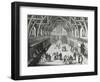 Westminster Hall, the First Day of Term, a Satirical Poem, 1797 Engraved by c.Mosley-Hubert Gravelot-Framed Giclee Print