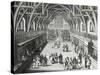 Westminster Hall, the First Day of Term, a Satirical Poem, 1797 Engraved by c.Mosley-Hubert Gravelot-Stretched Canvas