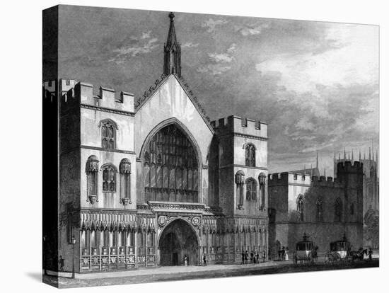 Westminster Hall-Thomas H Shepherd-Stretched Canvas