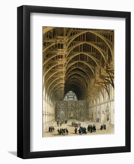 Westminster Hall-T. & Pugin Rowlandson-Framed Giclee Print