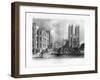 Westminster Hospital and Abbey Church, London, 19th Century-J Woods-Framed Giclee Print