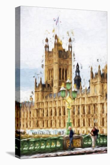 Westminster - In the Style of Oil Painting-Philippe Hugonnard-Stretched Canvas